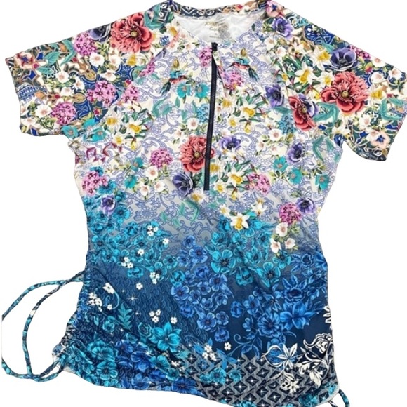 JOHNNY WAS SUN RAYS SURF SHIRT NWT Size Large - Picture 4 of 6